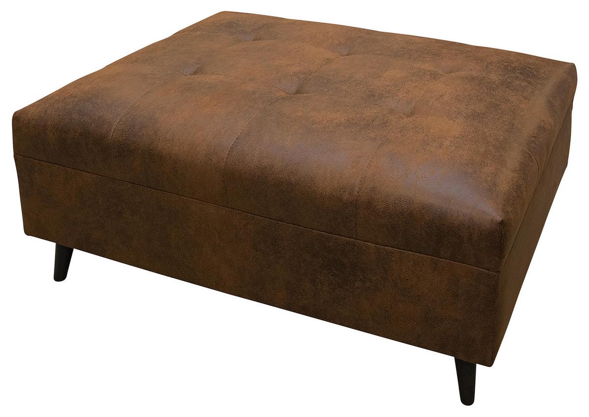 Ecksofa Pruno, Braun S: 247x174 Cm - Schwarz/Braun, Design, Textil (247/174cm) - MID.YOU