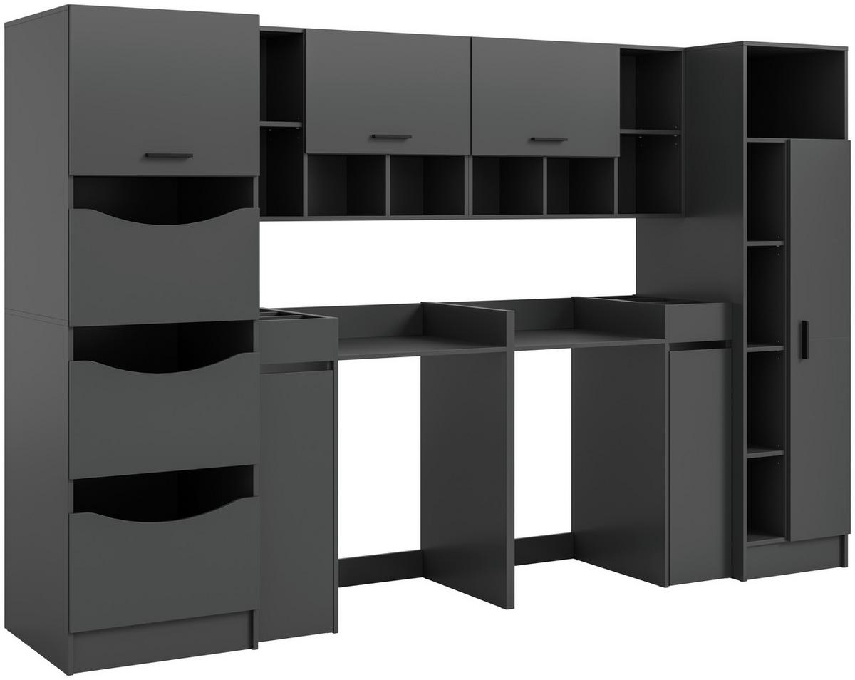 Prádelna Free Antracit - antracitová, Basics, kompozitní dřevo (300/195/68cm) - MID.YOU