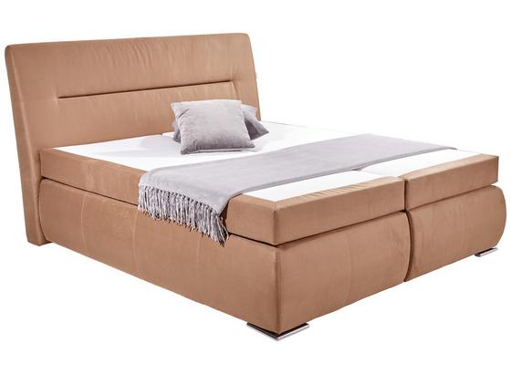 Postel Boxspring Penna - hnědá, Konvenční, textil (180/200cm) Postel Boxspring Penna - hnědá, Konvenční, textil (180/200cm)