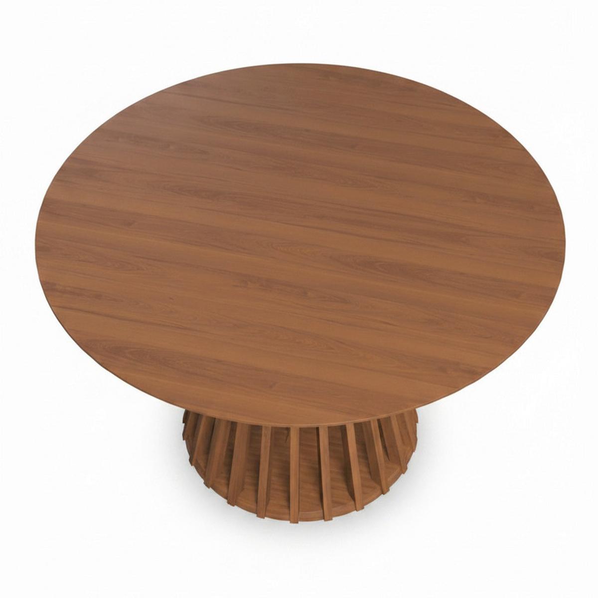 Výsuvný stôl ENNIO 120 - barvy vlašských ořechů, Moderní, kov/dřevo (120-200/75/120cm) - Bessagi Home