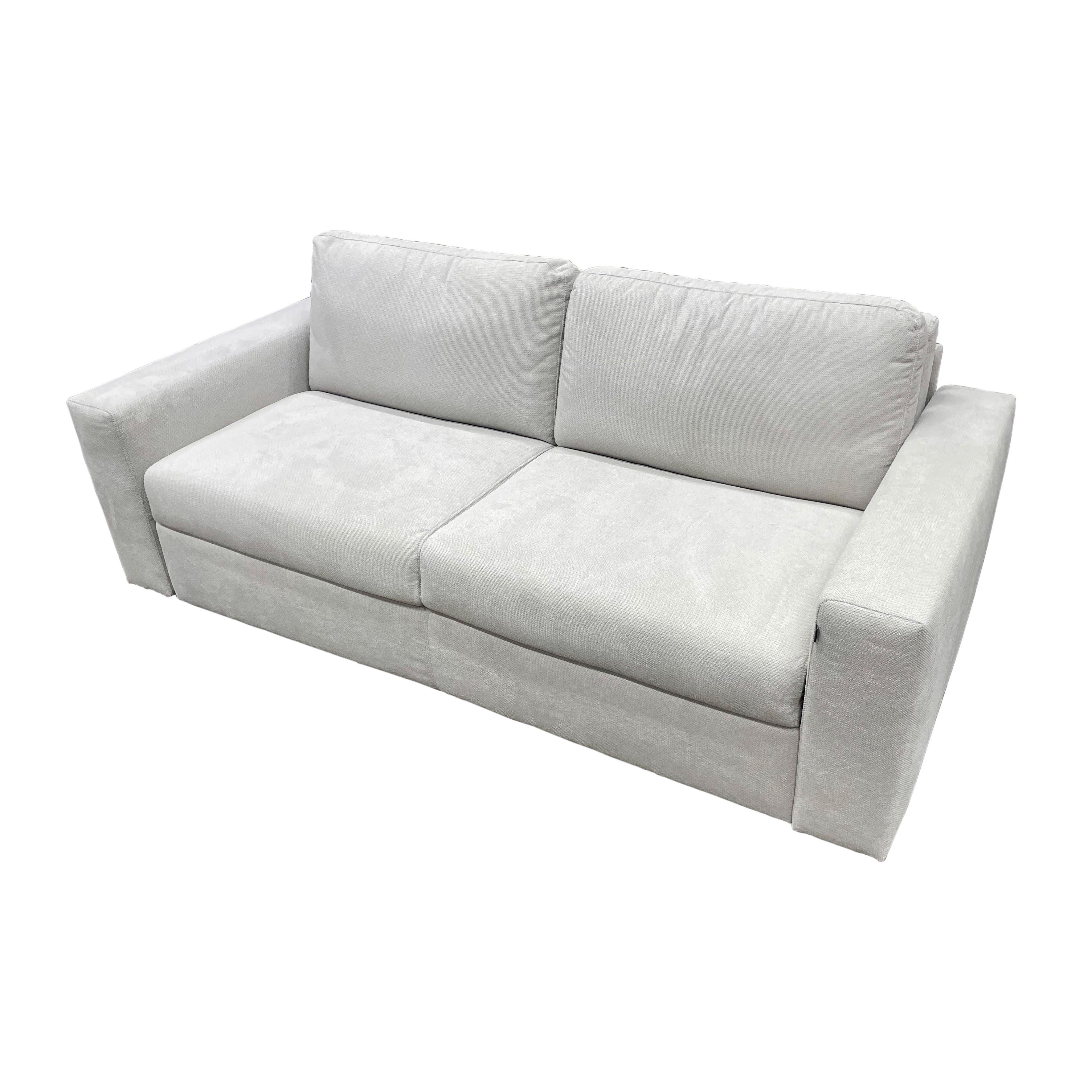 Kanapéágy Roma - bézs, Modern, textil (198/84/98cm)