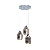 Hängeleuchte 33-60181 - Chromfarben, Design, Metall (35/35/125cm)