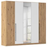Kleiderschrank Safari B: 226 cm - Weiß/Eiche Artisan, KONVENTIONELL, Holzwerkstoff (226/229/54cm)
