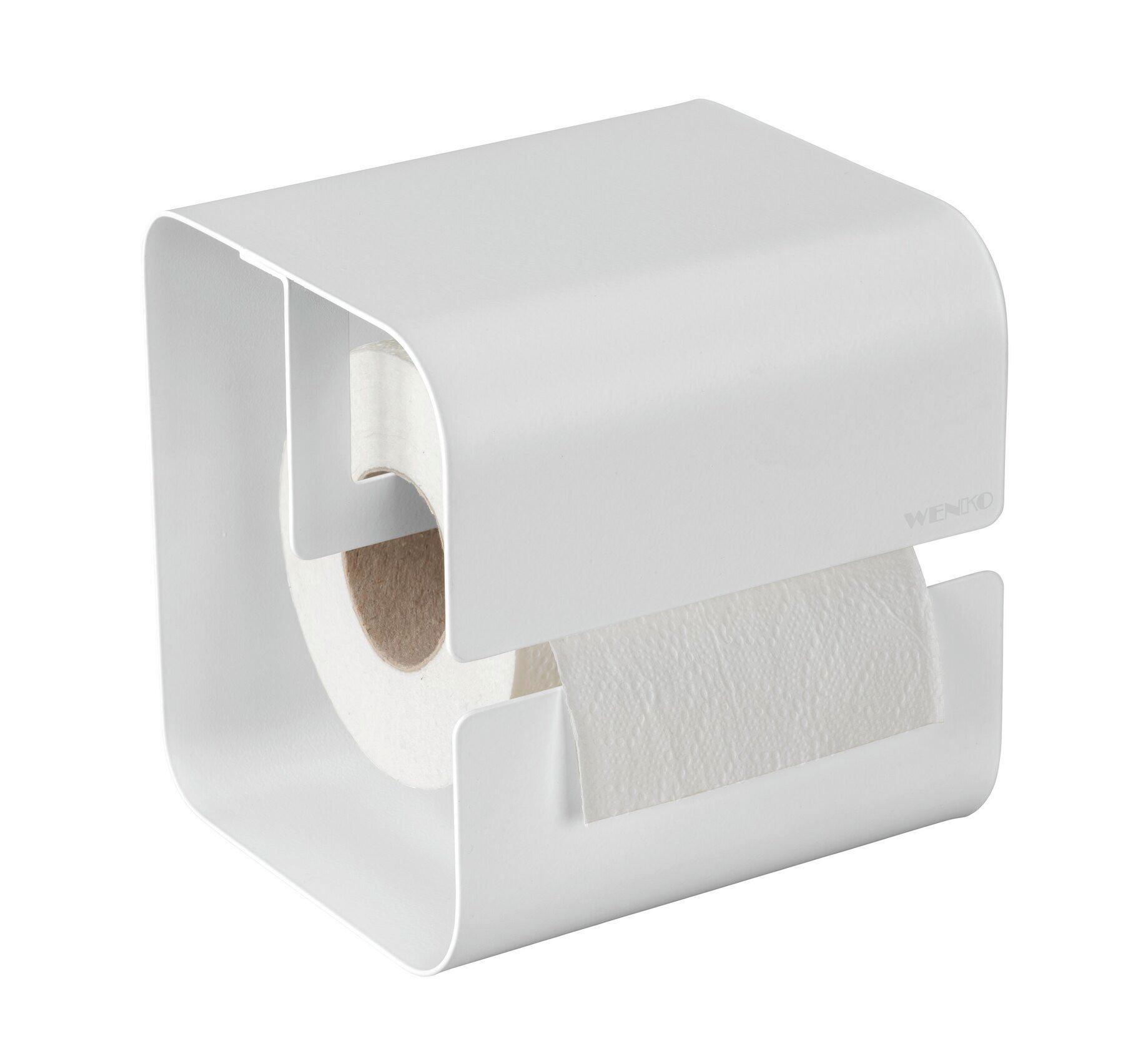 DRŽIAK NA TOALETNÝ PAPIER TURBO-LOC LIZAN - biela, Modern, kov (14/14,5/13,7cm) - Mömax