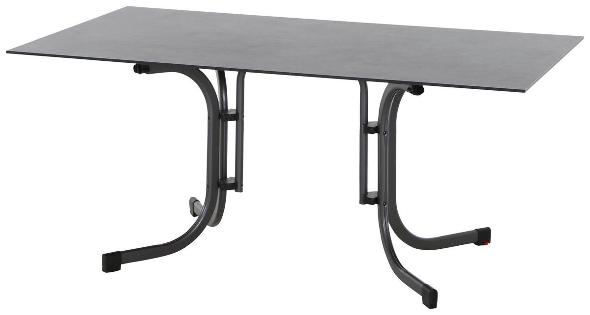 Loungegarnitur 5-Tlg Velia aus Metall - Anthrazit/Schwarz, KONVENTIONELL, Keramik/Textil - Siena Garden