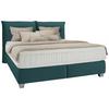Postel boxspring Fog 180x200cm,mint - barvy stříbra/mátově zelená, dřevo/kompozitní dřevo (180/200cm) - Premium Living