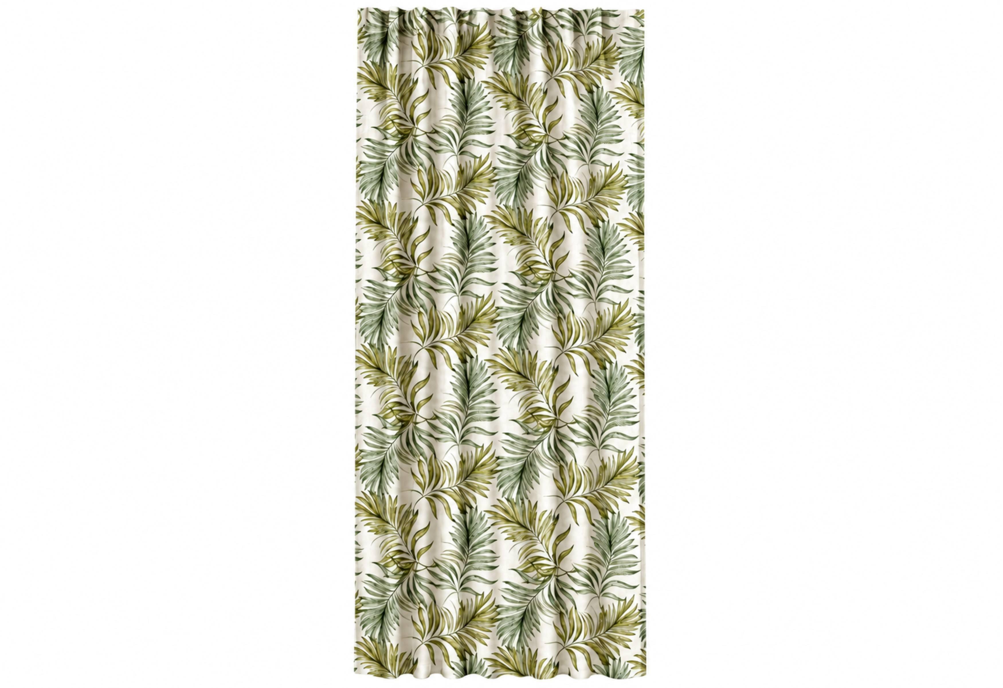 HOTOVÝ ZÁVES ALLOVER FARN - zelená, Modern, textil (140/245cm)