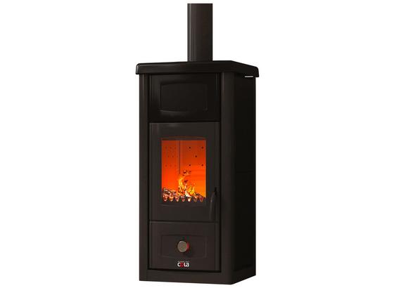 Kaminofen Enea 7,5 Kw - Schwarz, MODERN, Keramik Kaminofen Enea 7,5 Kw - Schwarz, MODERN, Keramik