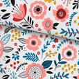 Renforcé Bettwäsche 140x200 cm Carlotta Multicolor - Pink/Multicolor, MODERN, Textil - Luca Bessoni