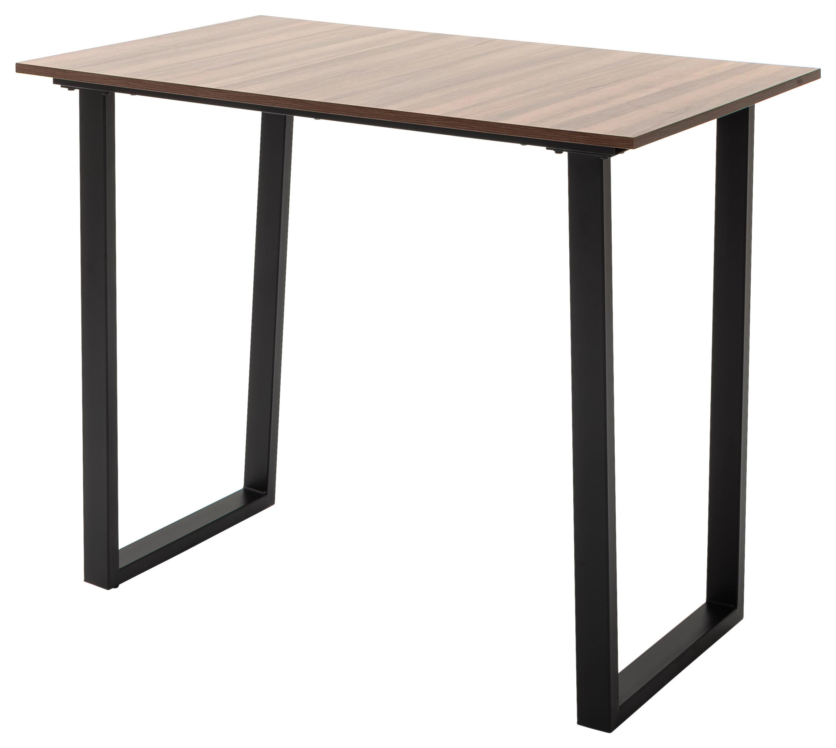 Esstisch La Serena 120x70 Cm Walnuss Dekor/schwarz - Walnussfarben/Schwarz, MODERN, Holzwerkstoff/Metall (120/95/70cm) - MID.YOU