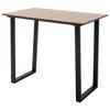 Esstisch La Serena 120x70 Cm Walnuss Dekor/schwarz - Walnussfarben/Schwarz, MODERN, Holzwerkstoff/Metall (120/95/70cm) - MID.YOU