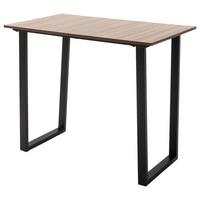 Esstisch La Serena 120x70 Cm Walnuss Dekor/schwarz - Walnussfarben/Schwarz, MODERN, Holzwerkstoff/Metall (120/95/70cm) - MID.YOU