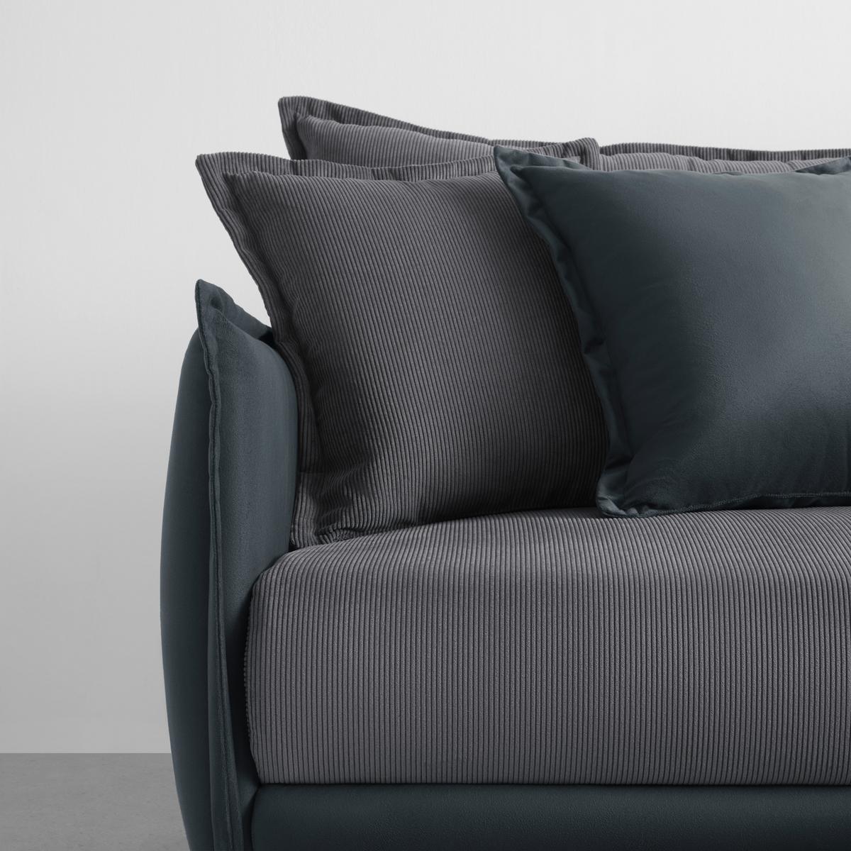 Rohová sedačka NUOVO, oboustranná, tmavě šedá - černá/tmavě šedá, Moderní, kov/textil (245/190cm) - Mömax