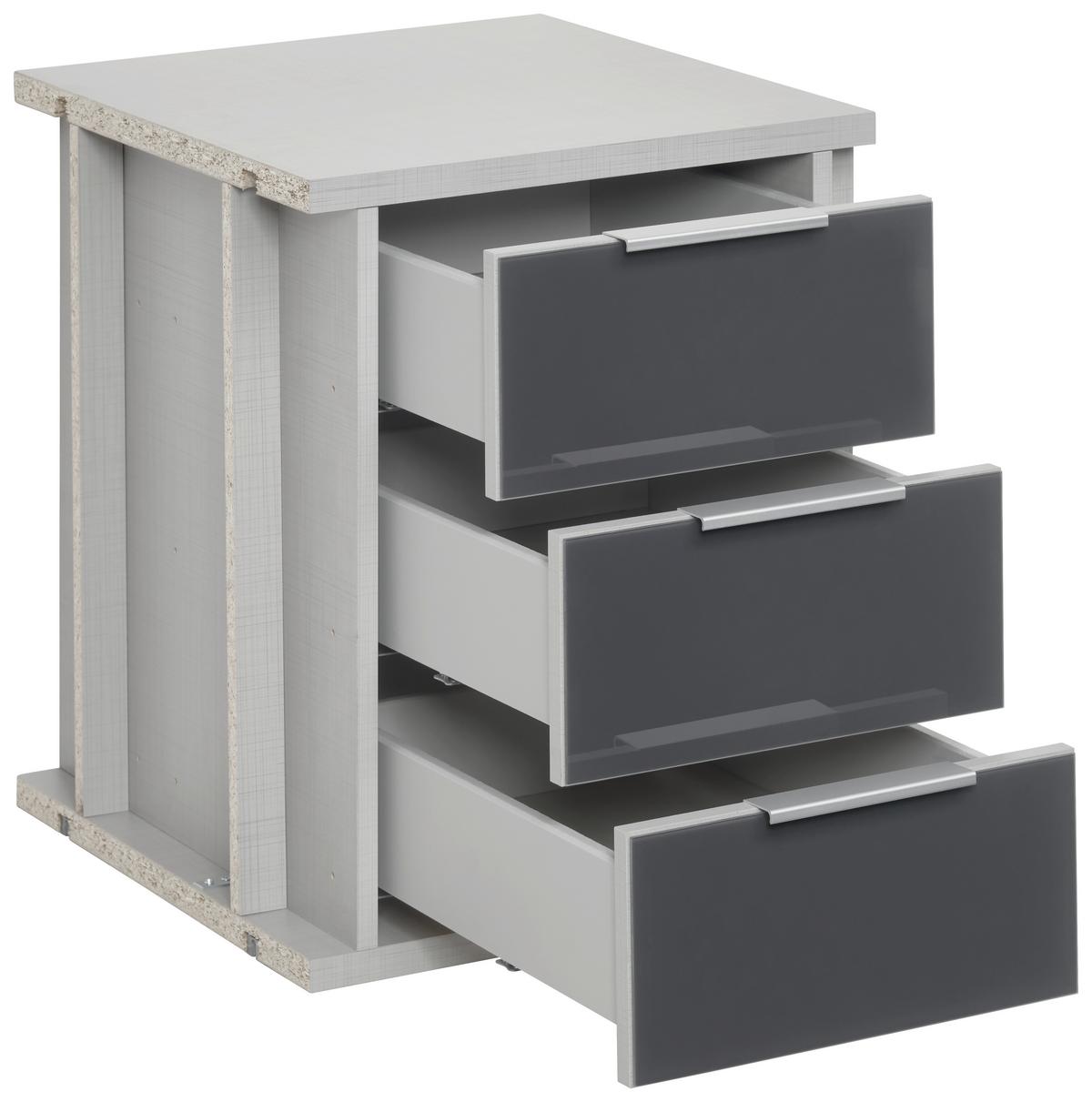 Schubkasteneinsatz Schubkasteneinsatz - Grau, MODERN, Holzwerkstoff (43/51/50cm) - MID.YOU
