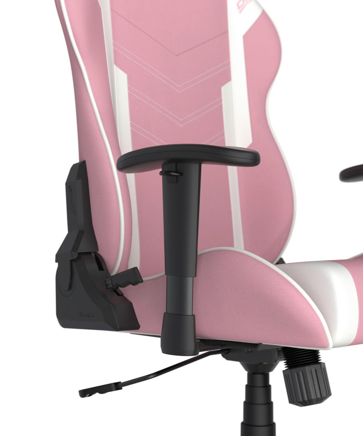 HERNÍ ŽIDLE PRINCE - bílá/pink, Moderní, textil/plast (67/126/67cm) - Dxracer