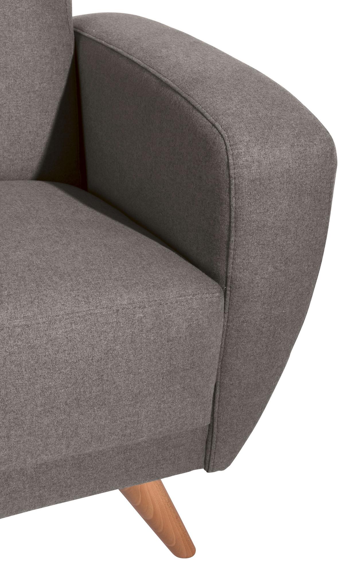 2-sitzer-sofa Jerry Grau - Naturfarben/Grau, Design, Textil (136/85/82cm) - Max Winzer