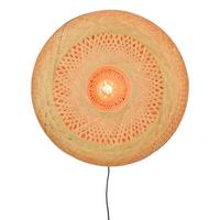 Wandleuchte Palawan Naturfarben B: 60 Cm - Naturfarben, Trend, Naturmaterialien (15/60/60cm) - Good & Mojo