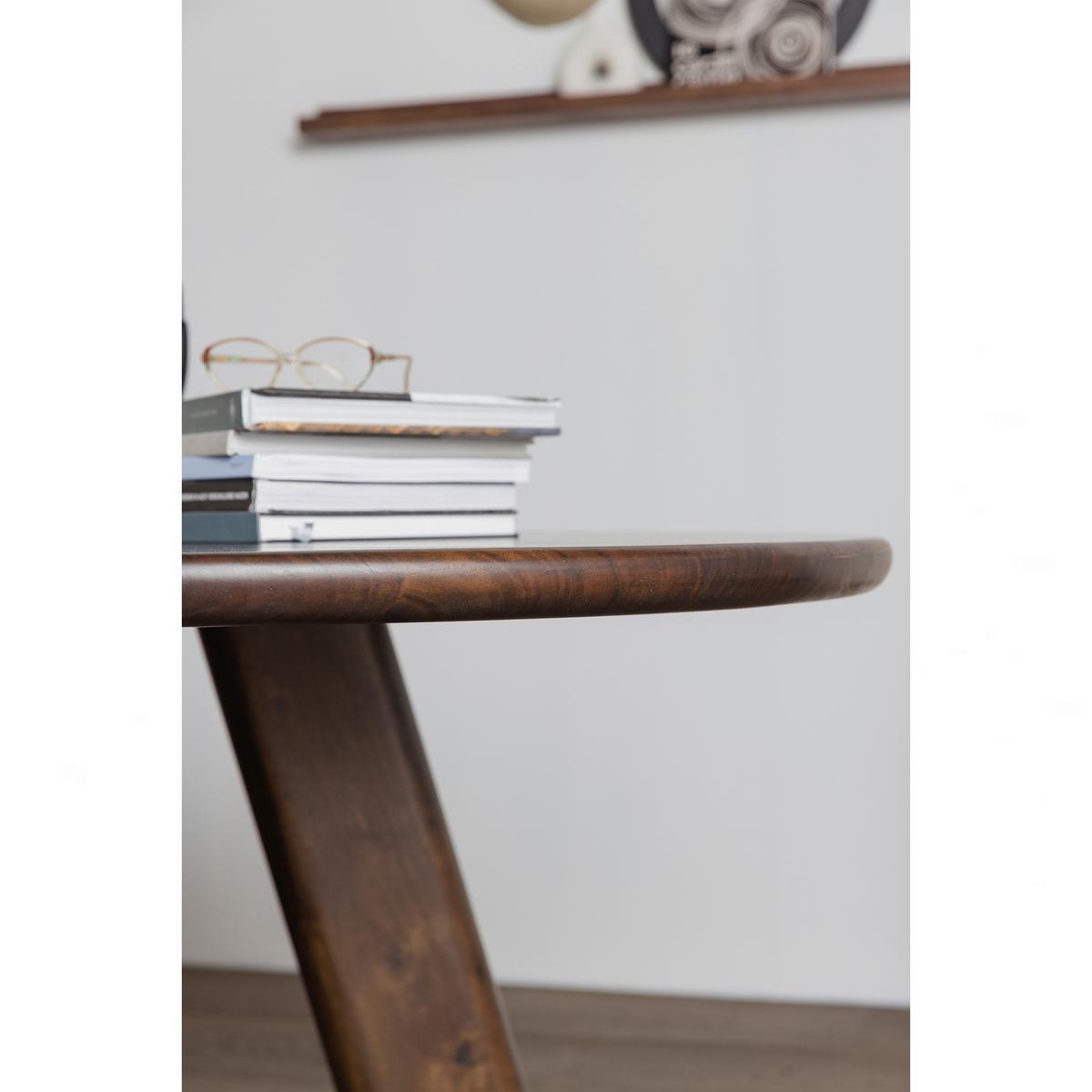 ESSTISCH Roundly Walnussfarben L: 160cm - Walnussfarben, MODERN, Holz (160/110/76cm) - Livetastic