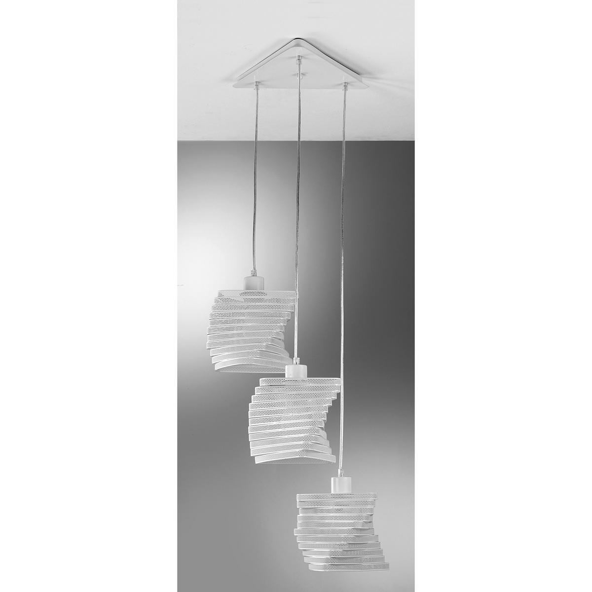 Hängeleuchte 4841/s3b - Weiß, Design, Metall (44/120cm)