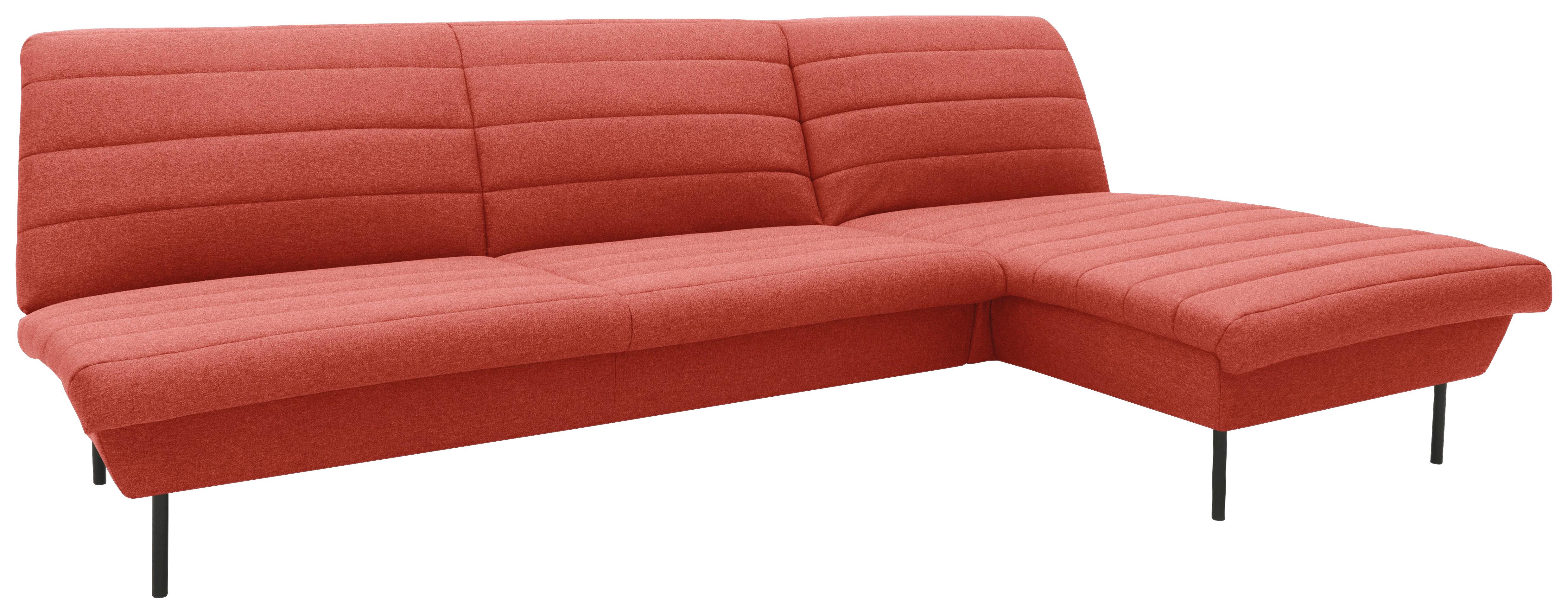 Ecksofa Looks Ix Orange - Schwarz/Orange, Design, Textil (274/92/168cm) - LOOKS by W.Joop