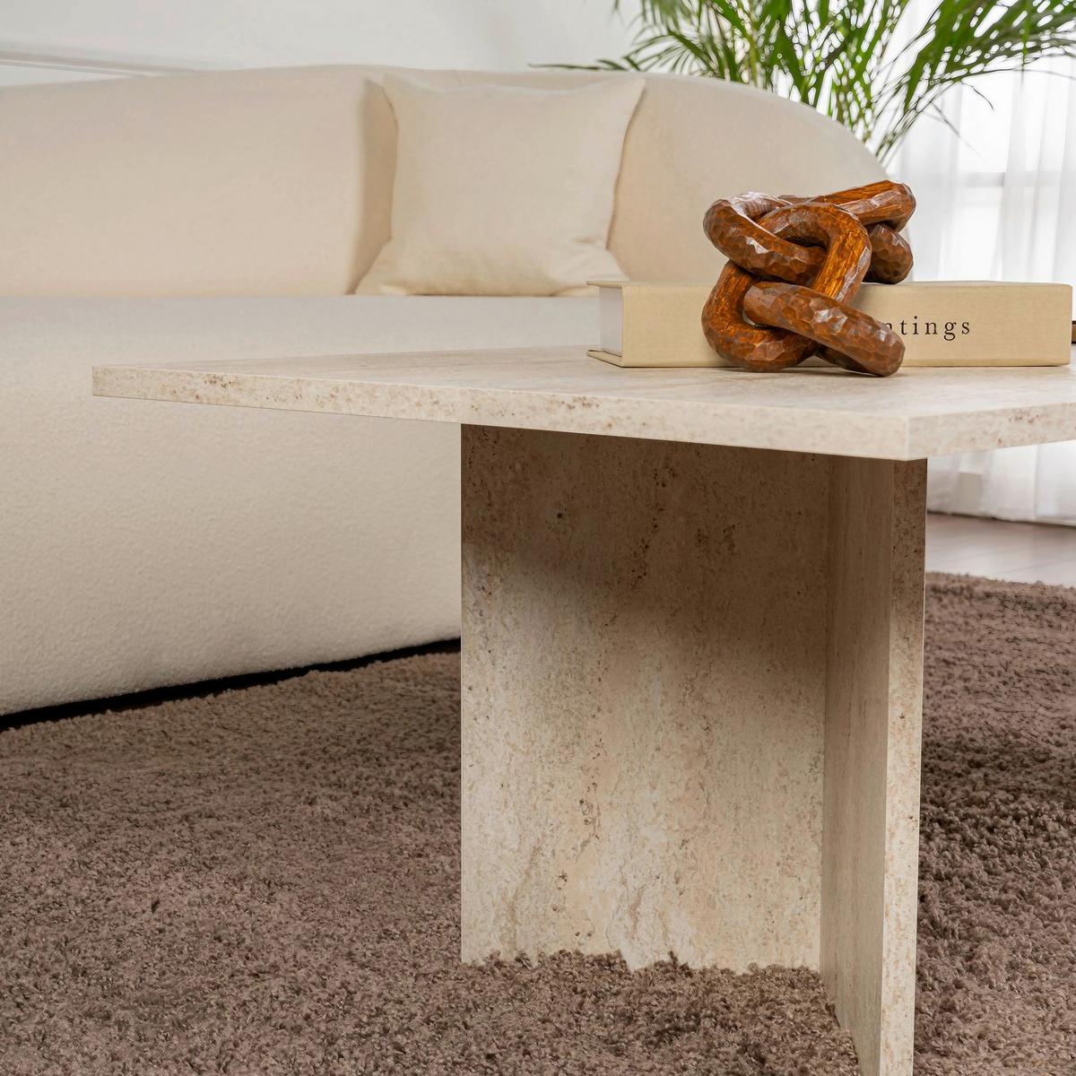 COUCHTISCH Sabin Elfenbein B: 119cm - Elfenbein, Design, Holzwerkstoff (119/40/60cm) - MID.YOU