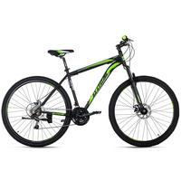 Mountainbike Hardtail 29 Zoll Catappa 21 Gänge - Schwarz/Grün, Basics, Metall (134/20,5/74cm)