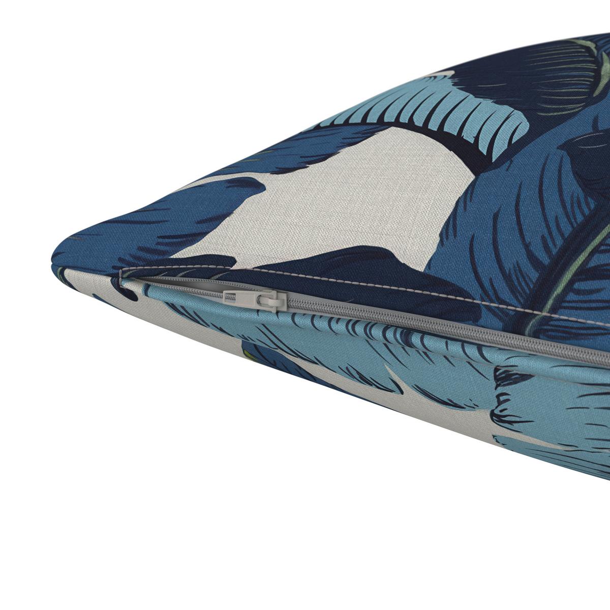 VENKOVNÍ POLŠTÁŘ LUISA - bílá/modrá, Moderní, textil (45/45/10cm) - Bessagi Garden