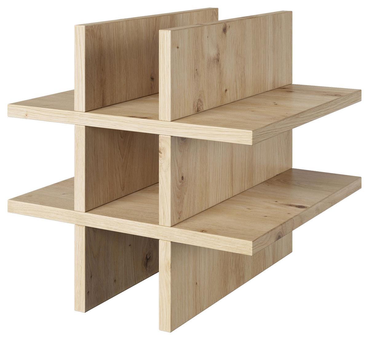 Regaleinsatz Fortuna Eiche Artisan B: 34 Cm - Eichefarben/Eiche Artisan, Basics, Holzwerkstoff (34/34/33,4cm) - MID.YOU