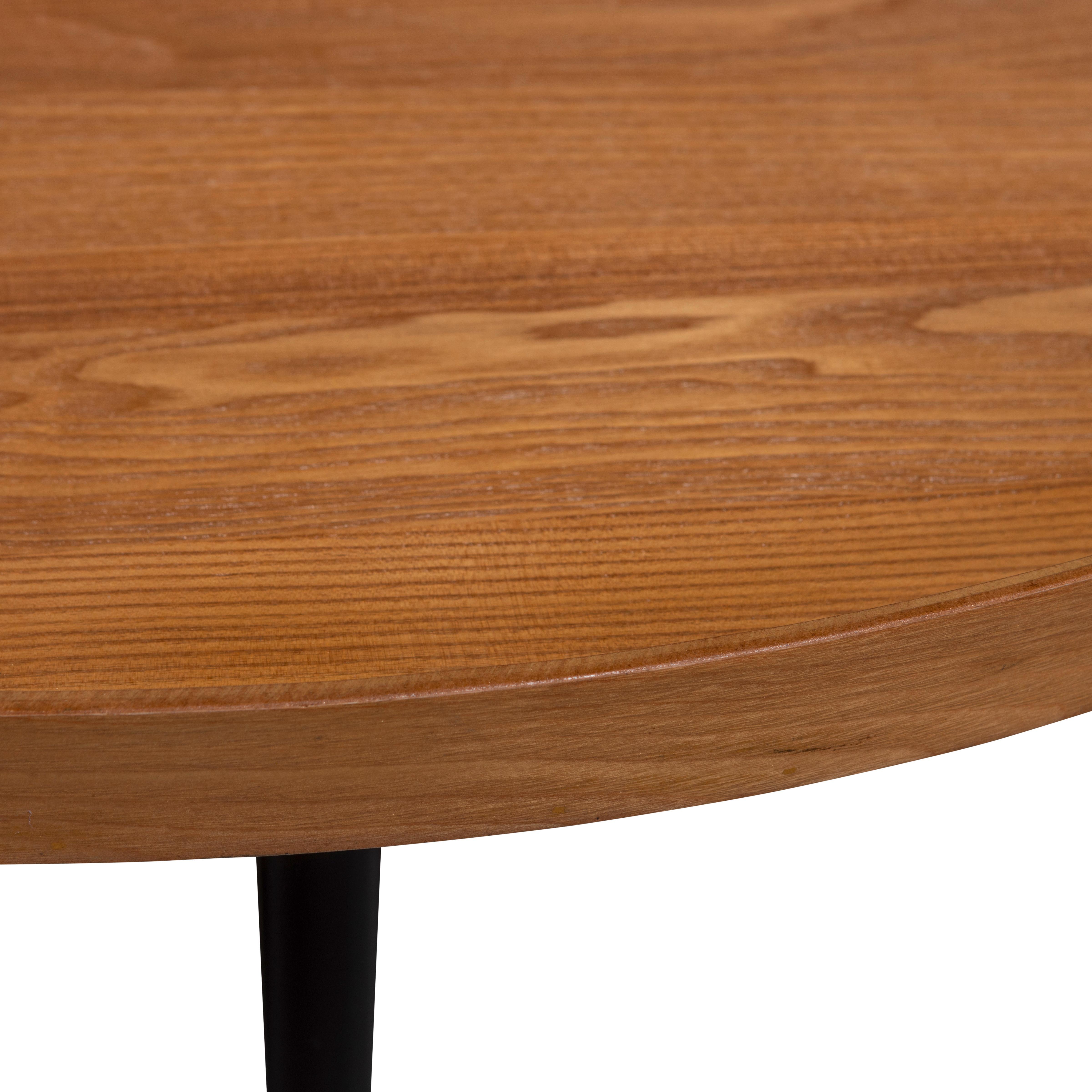 Beistelltisch Mesa Naturfarben L: 100 Cm - Schwarz/Naturfarben, Design, Holz/Holzwerkstoff (100/100/36cm) - Livetastic