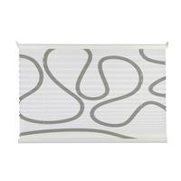 Plissee Free Move Weiß, Taupe B: 75 cm - Taupe/Weiß, Design, Textil (75/130cm) - Homeware
