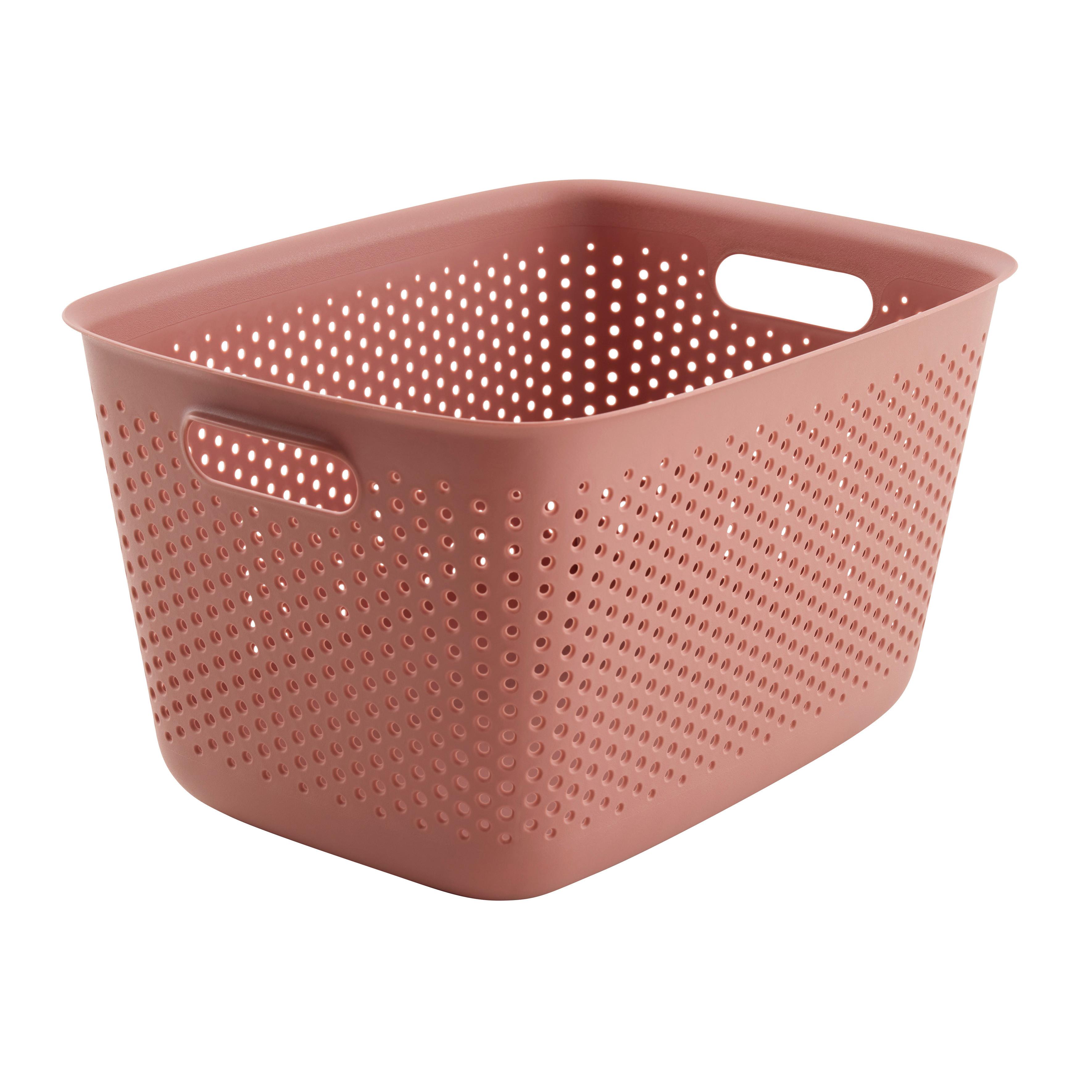 Košík na drobnosti MAJA - CA. 17L - tmavě červená, Moderní, plast (39/29/22cm) - Mömax