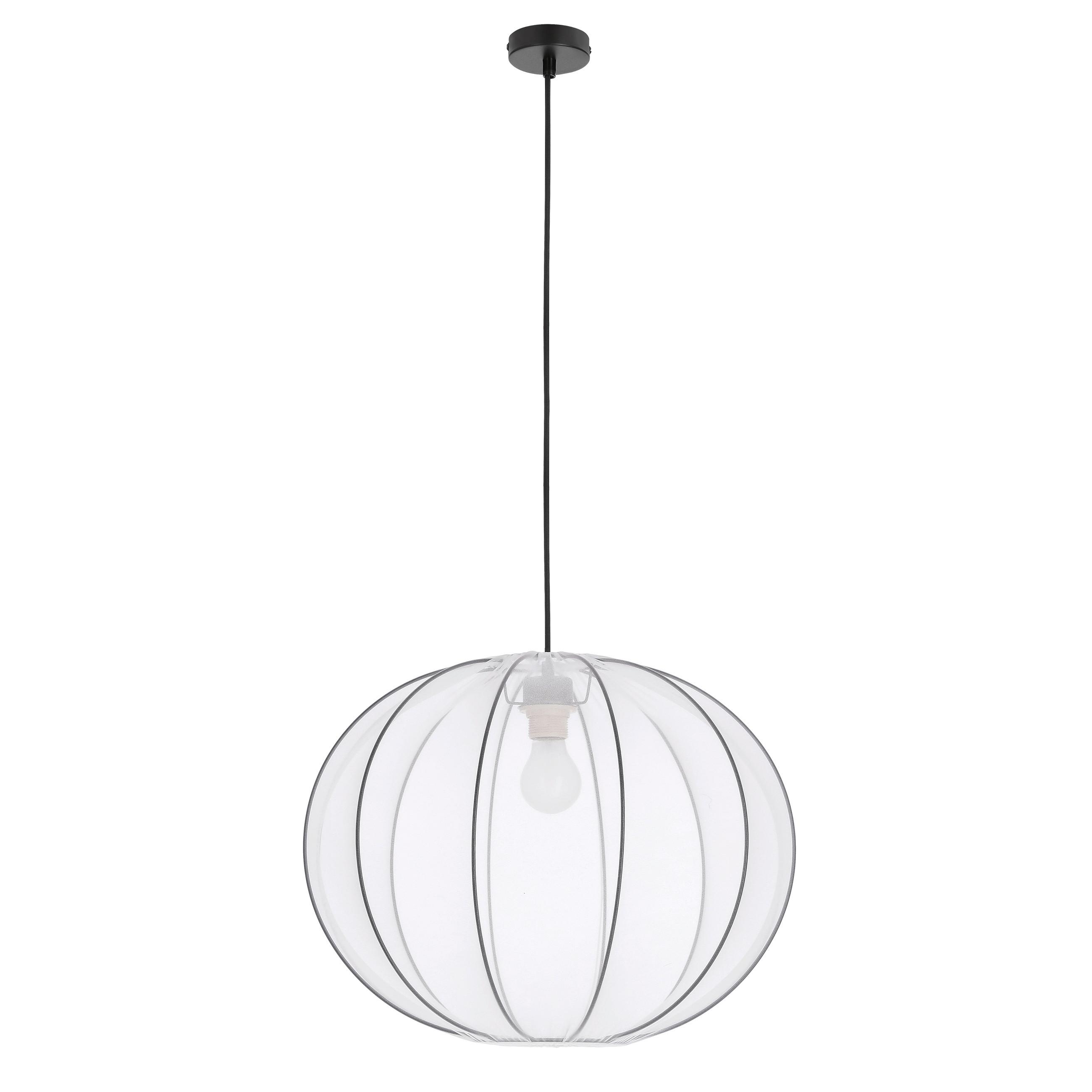 Pendelleuchte 31-41951 Mellow - Schwarz/Weiß, KONVENTIONELL, Kunststoff/Metall (52/52/135cm)