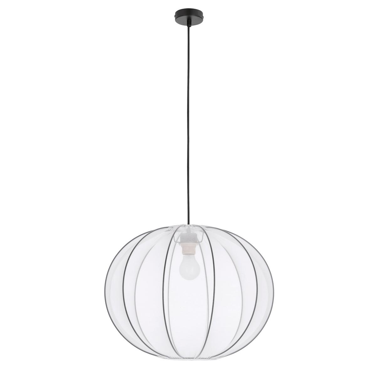 Pendelleuchte 31-41951 Mellow - Schwarz/Weiß, KONVENTIONELL, Kunststoff/Metall (52/52/135cm)