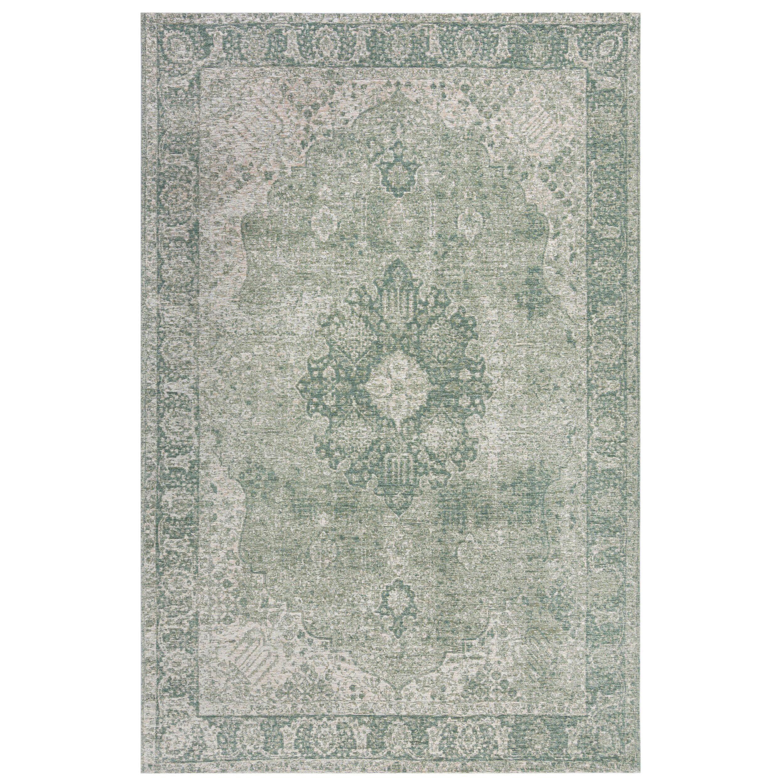 Vintage Teppich Grün Antique 155x230 cm - Grün, Basics, Textil (155/230cm)