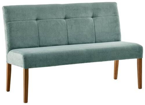 Sitzbank Damla Mintgrün/Eichefarben B: 137 cm - Eichefarben/Mintgrün, KONVENTIONELL, Holz/Textil (137/92/66cm) - Cantus