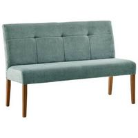 Sitzbank Damla Mintgrün/eichefarben B: 137 Cm - Eichefarben/Mintgrün, KONVENTIONELL, Holz/Textil (137/92/66cm) - Cantus