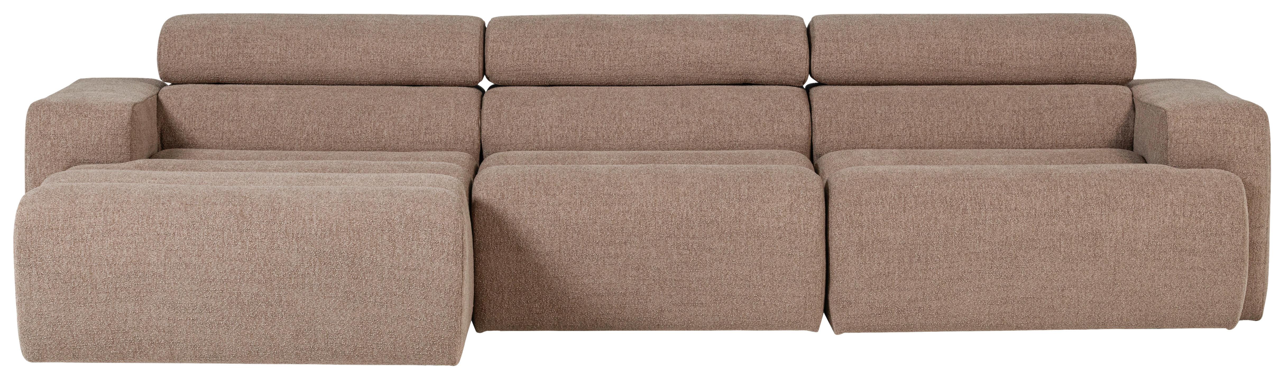 ECKSOFA Novi Taupe S: 173x300cm - Taupe/Schwarz, Design, Textil (173/300cm) - Livetastic
