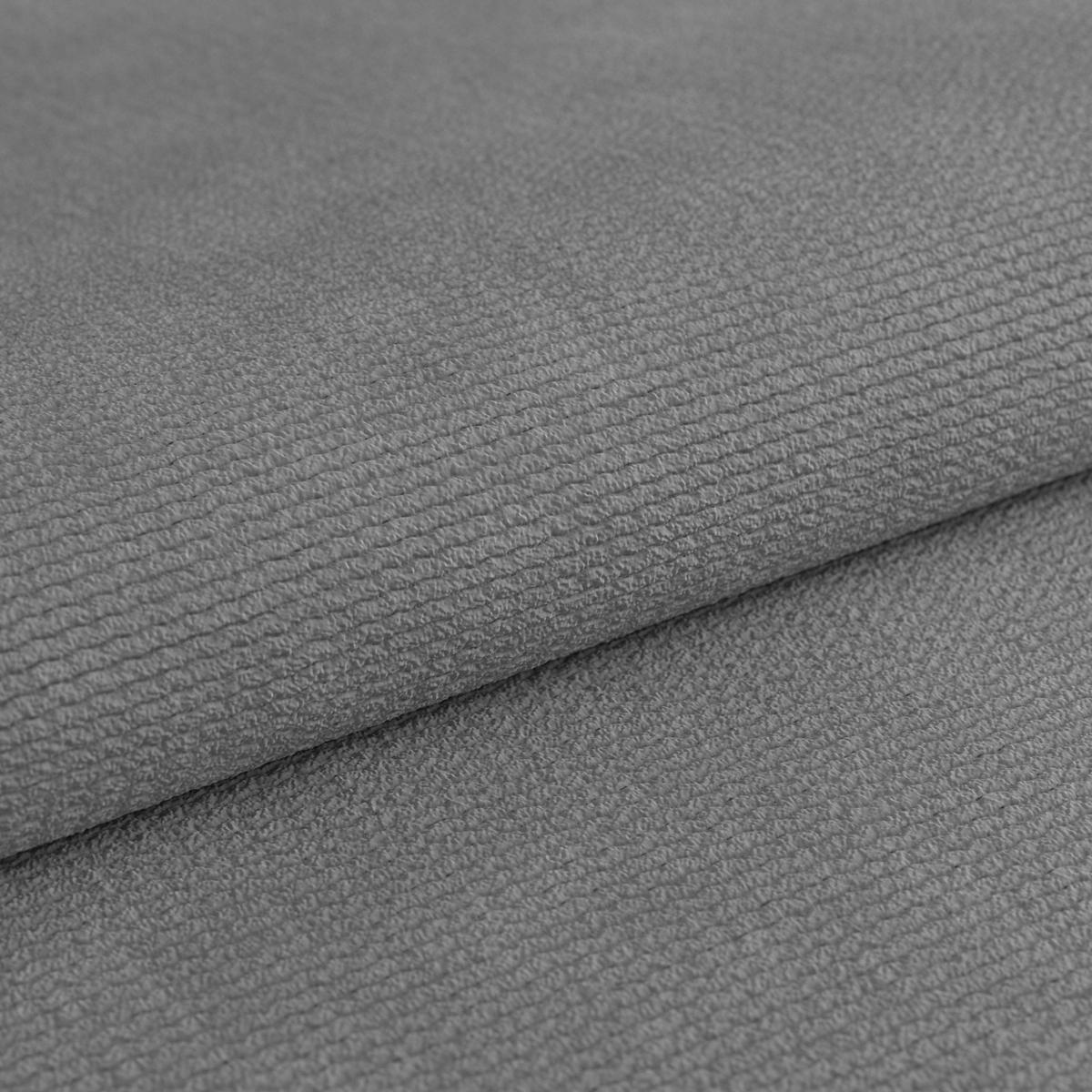Ecksofa Volf Links New Hellgrau, S: 203x261 Cm - Hellgrau/Schwarz, Trend, Kunststoff/Textil (203/261cm)