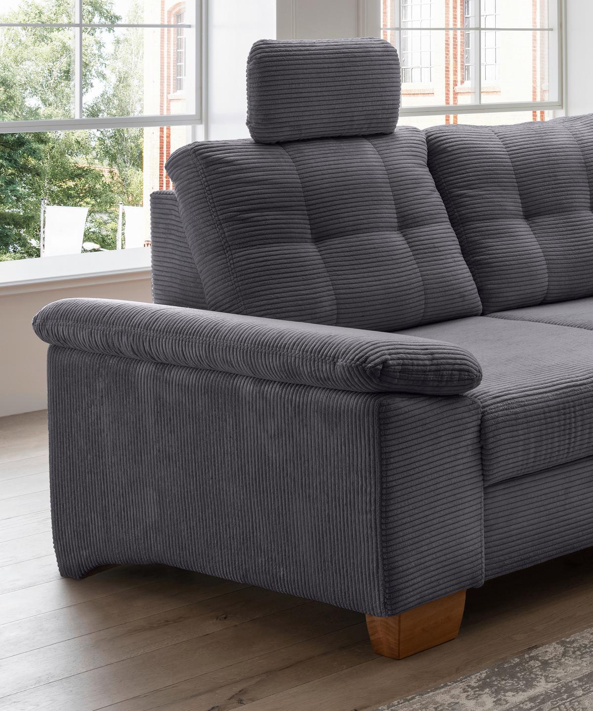 Ecksofa Brizzini, Grau S: 270x176 Cm - Naturfarben/Grau, MODERN, Textil (270/176cm) - Livetastic