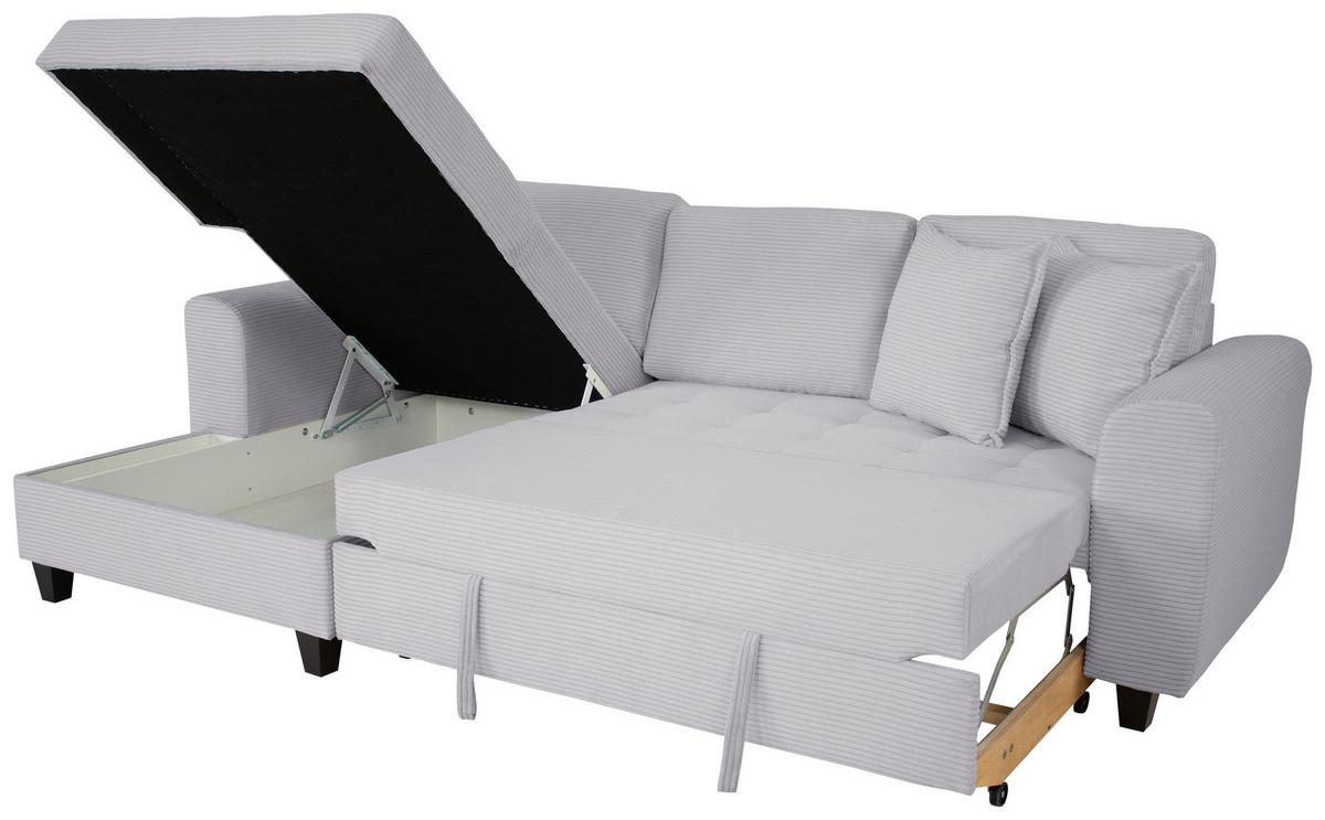 Ecksofa Moritz Beigebraun S: ca. 155x265 cm - Taupe, Trend, Textil (155/265cm)