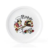 Pizzateller Weiß, Bunt D: 30 cm - Multicolor/Weiß, KONVENTIONELL, Keramik (30cm) - Van Well