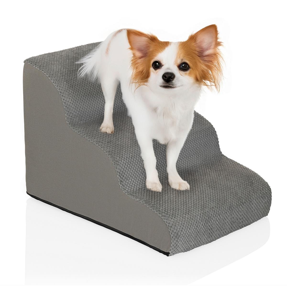 TIERHAUS Pawy Step Grau B: 40cm - Grau, MODERN, Textil (40/40/58cm) - MID.YOU