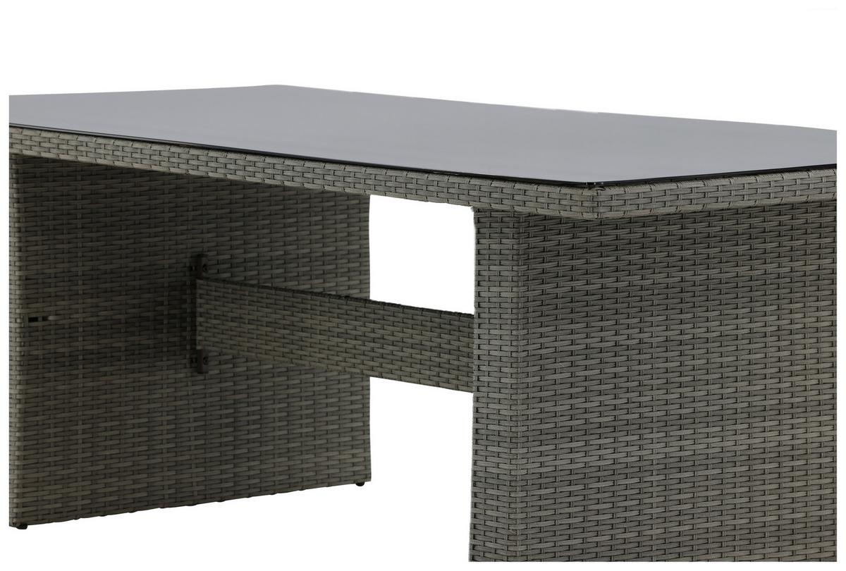 Gartentisch Padova Kunststoff L 200 cm - Grau, KONVENTIONELL, Kunststoff (200/100/74cm) - Gardenson