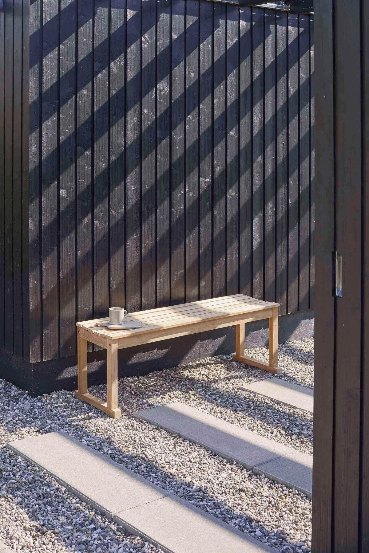 Sitzbank Echtholz Teakfarben Vega BHT: 120x43x40 cm - Teakfarben, KONVENTIONELL, Holz (120/43/40cm) - MID.YOU
