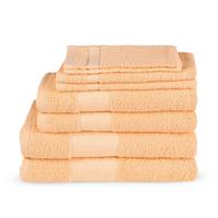 Frottierset Koralle/orange 8-Teilig - Basics, Textil (70/140cm)