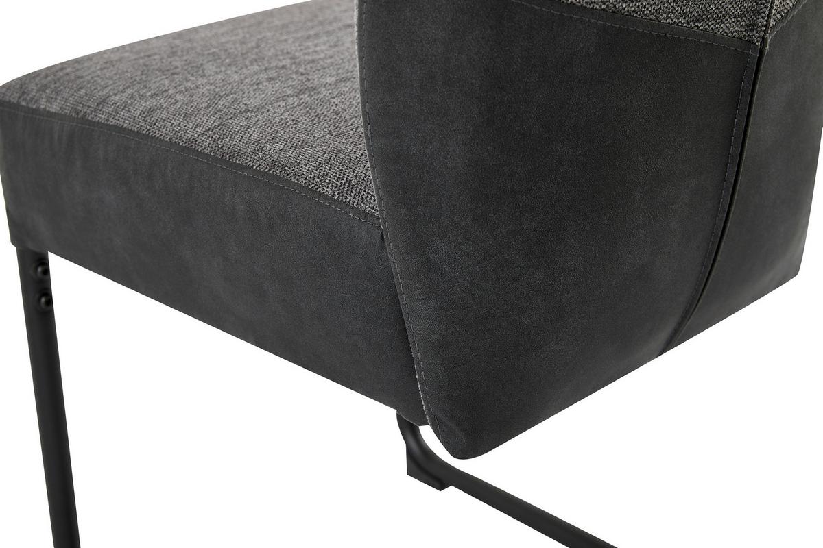 Stuhl-Set Peter - Anthrazit/Schwarz, MODERN, Metall (45/94/54cm) - Ambia Garden