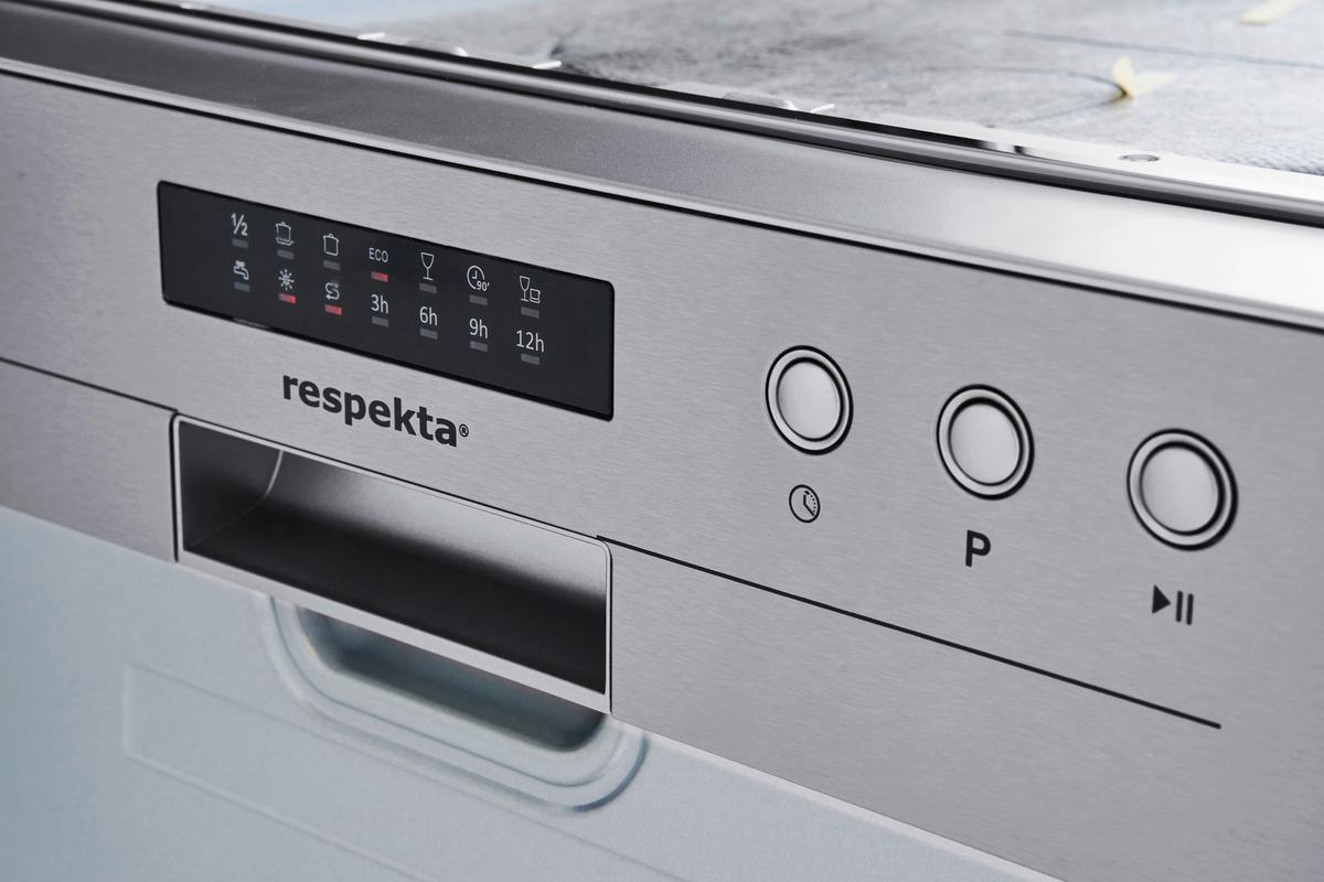 Geschirrspüler Gsp60tidm B: 59,8 Cm Teilintegriert - Edelstahlfarben/Weiß, Trend, Metall (59,8/81,5/57cm) - Respekta