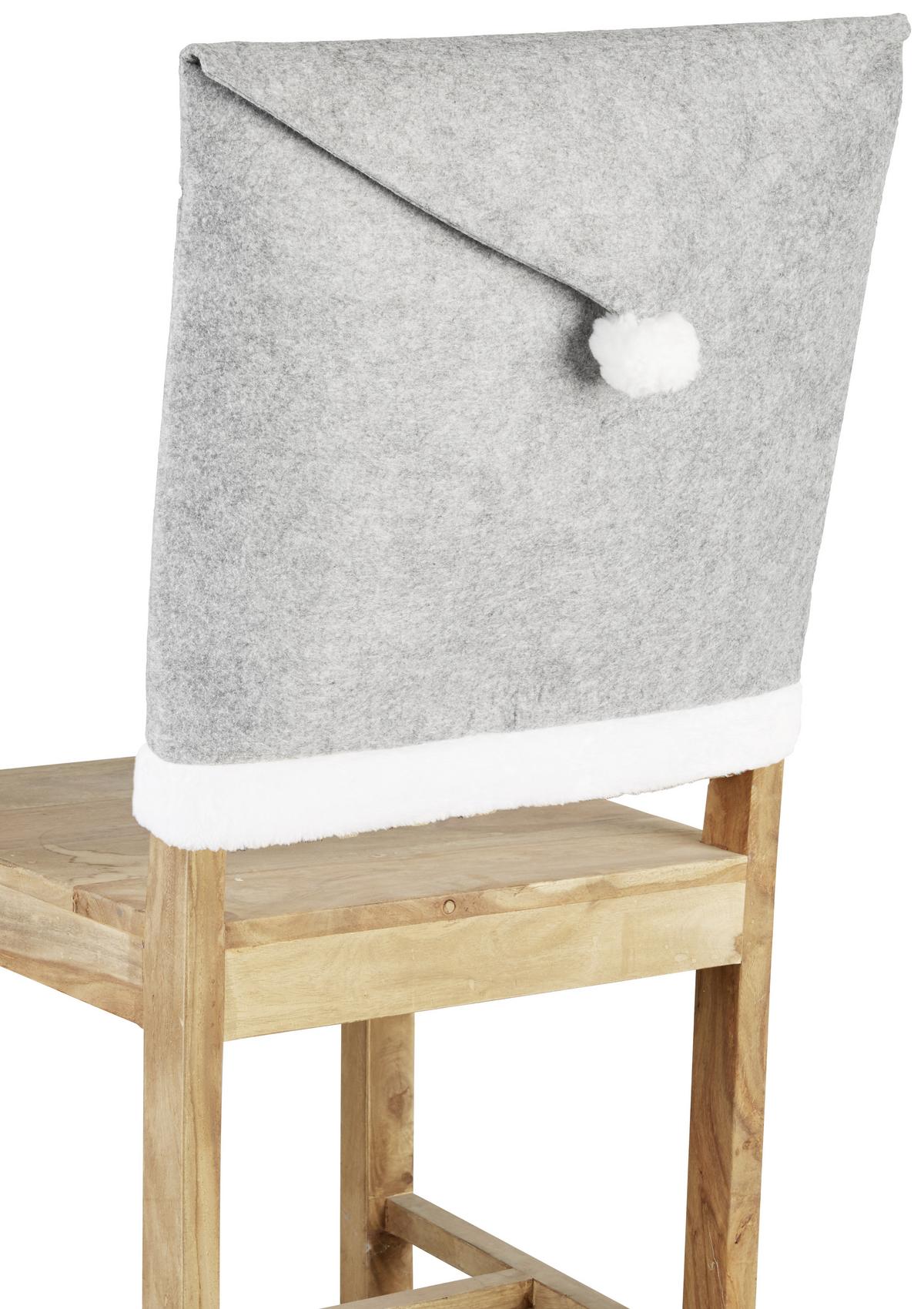 POVLAK NA ŽIDLI X-MAS, 40/60cm, červená - šedá/bílá, textil (40/60cm) - Modern Living