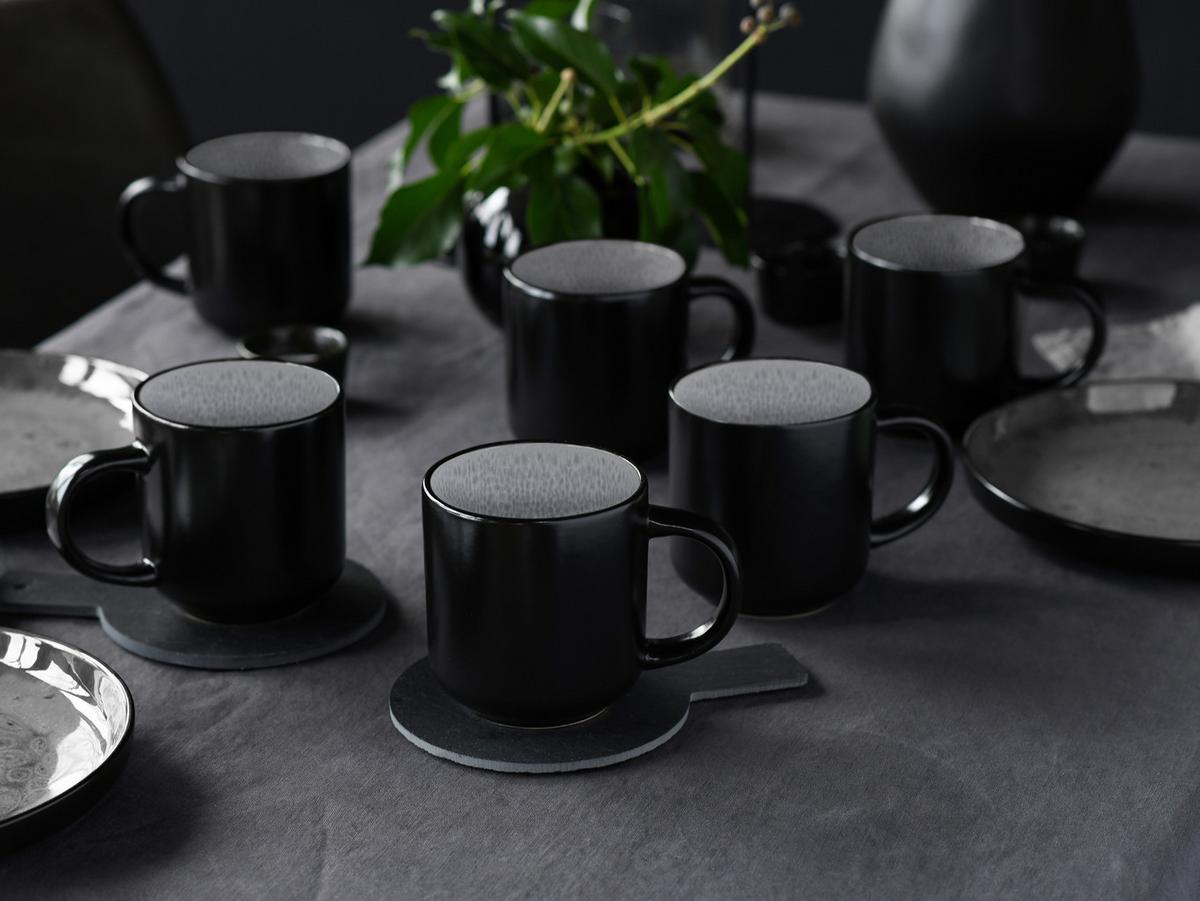 Kaffeebecherset 21522 Nordic Fjord Frost - Hellgrau, Trend, Keramik - Creatable