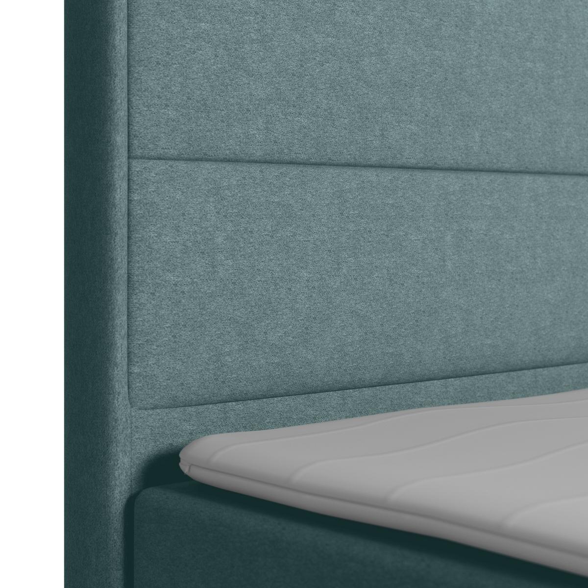 Boxspringbett Palermo 180x200 cm Blau - Blau, MODERN, Holz/Kunststoff (180/200cm) - MID.YOU